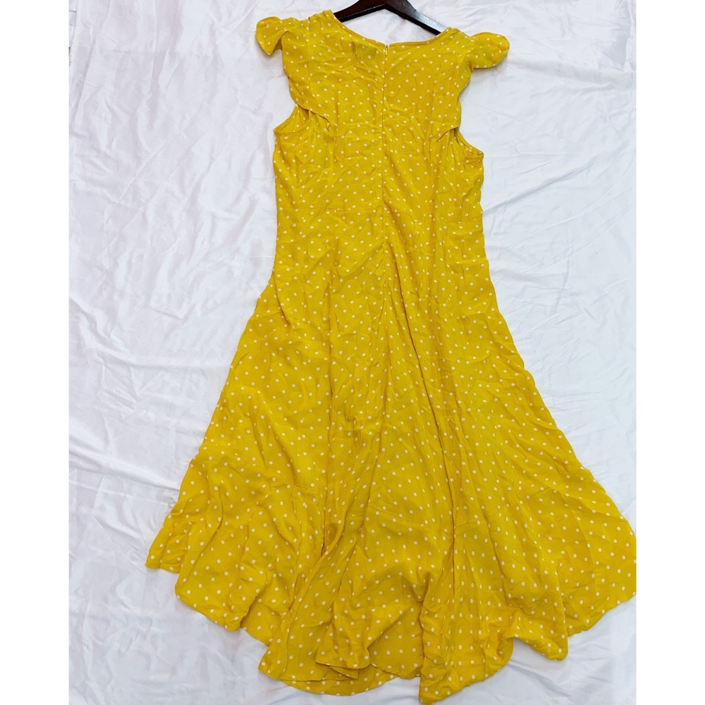 ANTHROPOLOGIE Caroline Flutter Dress Polka Dot 14 - Picture 2 of 8